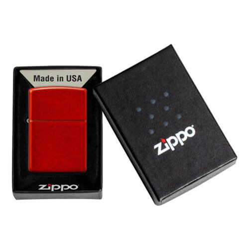 Zippo Metallic Matte Lighter (Red)