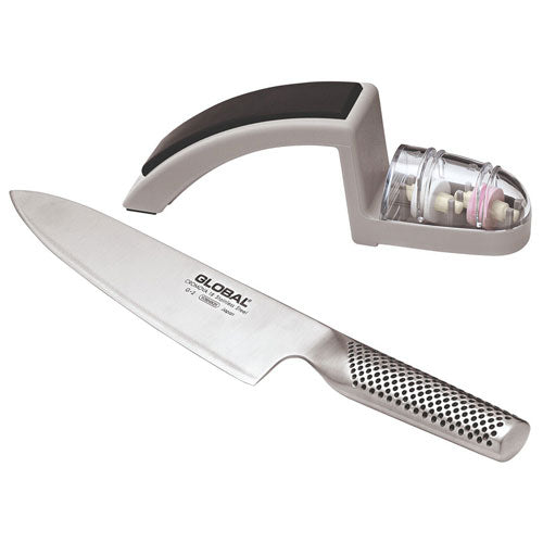 Global Knives Cook's Knife with Sharpener