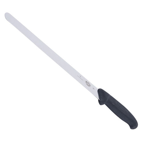 Round Plain Edge Slicing Knife Fibrox Handle (Black)