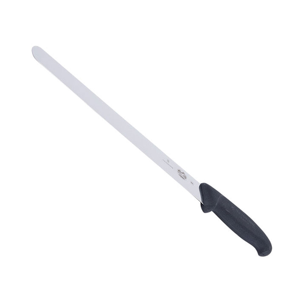 Round Plain Edge Slicing Knife Fibrox Handle (Black)