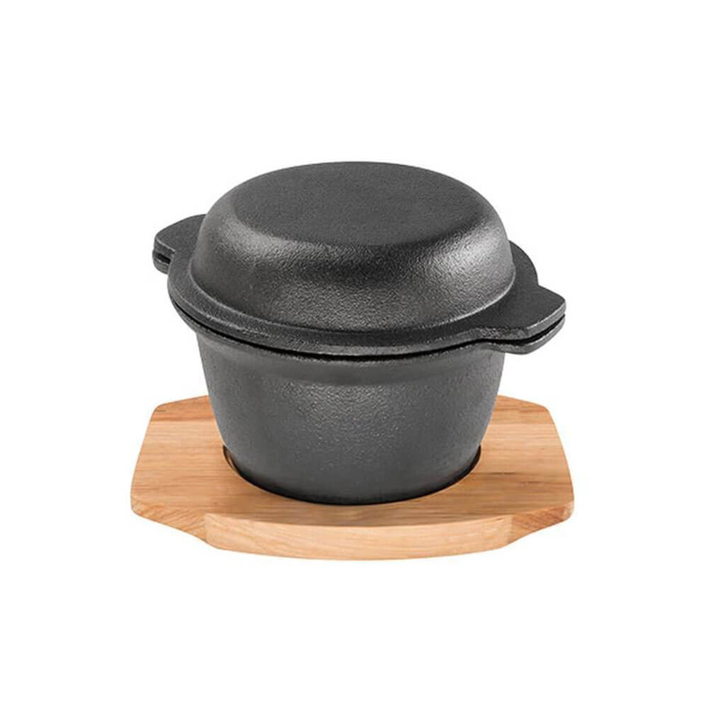 Pyrolux Pyrocast Garlic Pot with Maple Tray