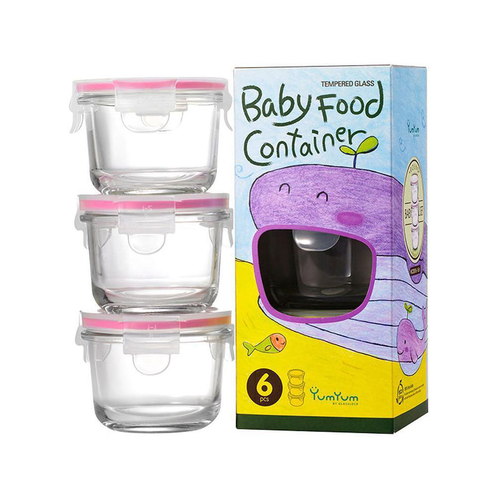 Glasslock Babynahrungsbehälter-Set (3 Stück)