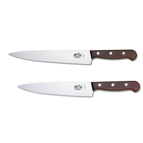 Victorinox Cooks Wavy Edge Carving Knife (Rosewood)