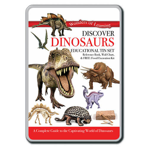 Wonders of Learning Discover Dinosaurs Tin Set