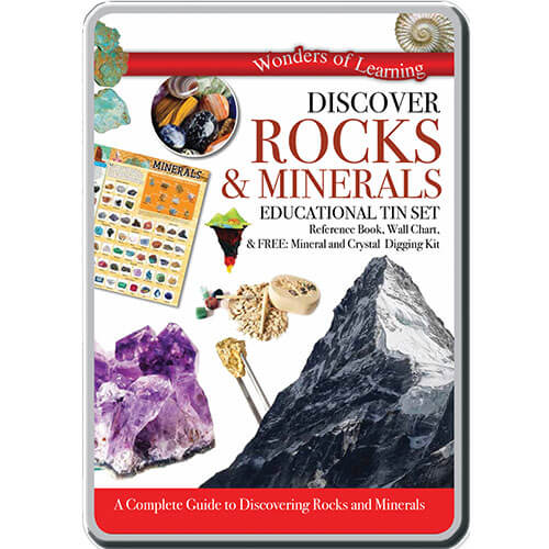 Wonders of Learning Discover Rocks and Minerals Tin Set