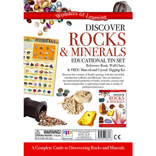 Wonders of Learning Discover Rocks and Minerals Tin Set