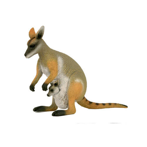 Animals of Australia Yellow-footed Rock Wallaby Replica
