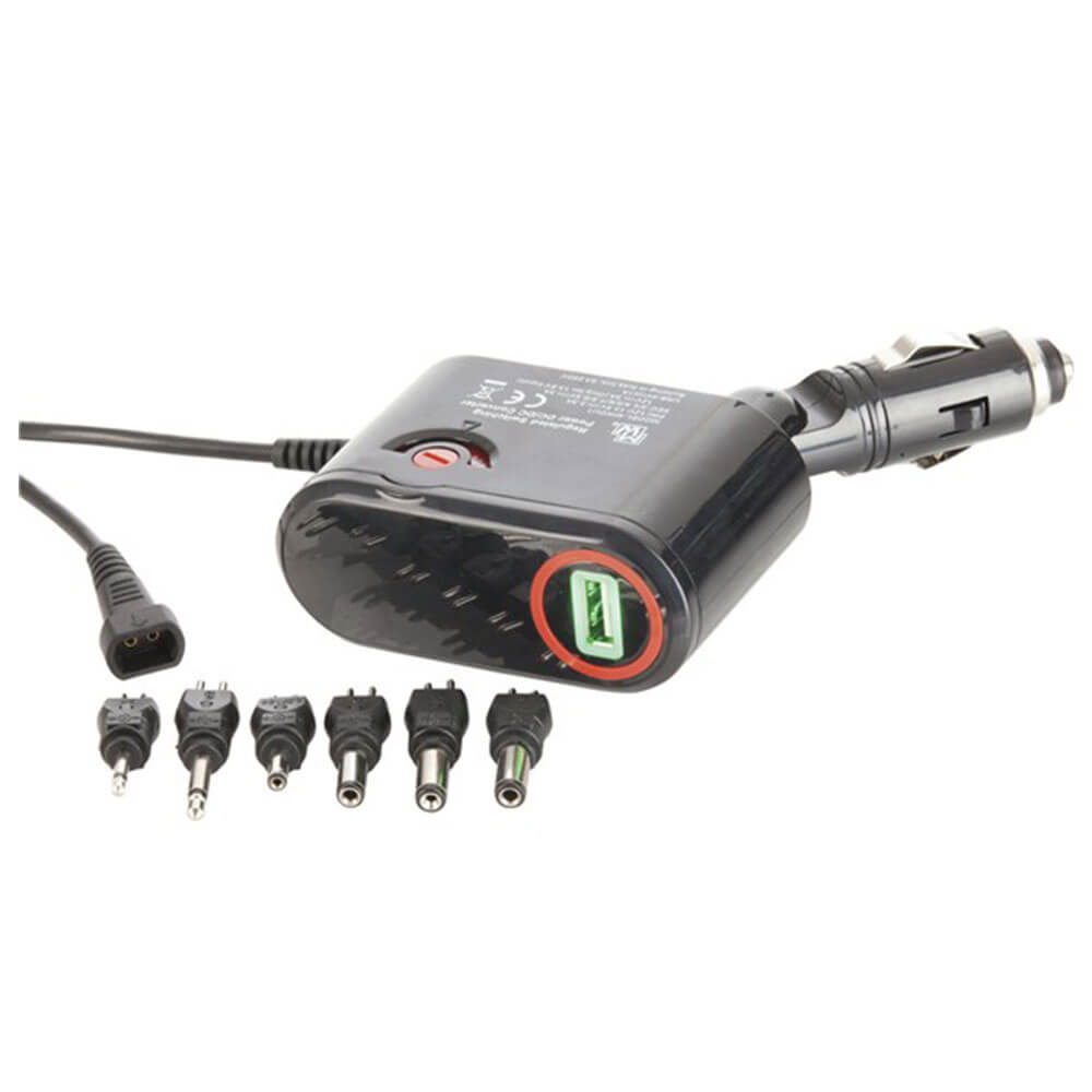 12VDC 3A bilstrømadapter med USB-uttak