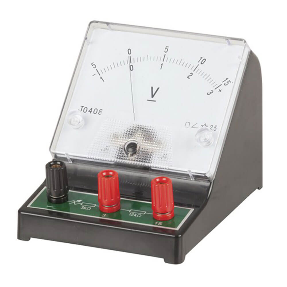 Analog bænk voltmeter 0-15v