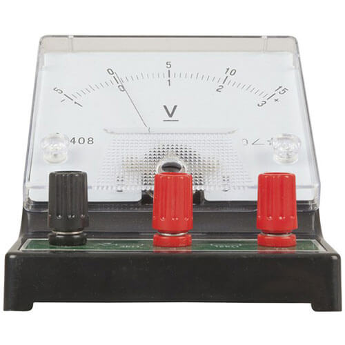 Voltímetro analógico de mesa 0-15v
