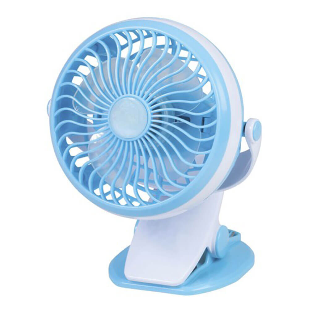 Mini Rechargeable Fan w/ Clamp Mount