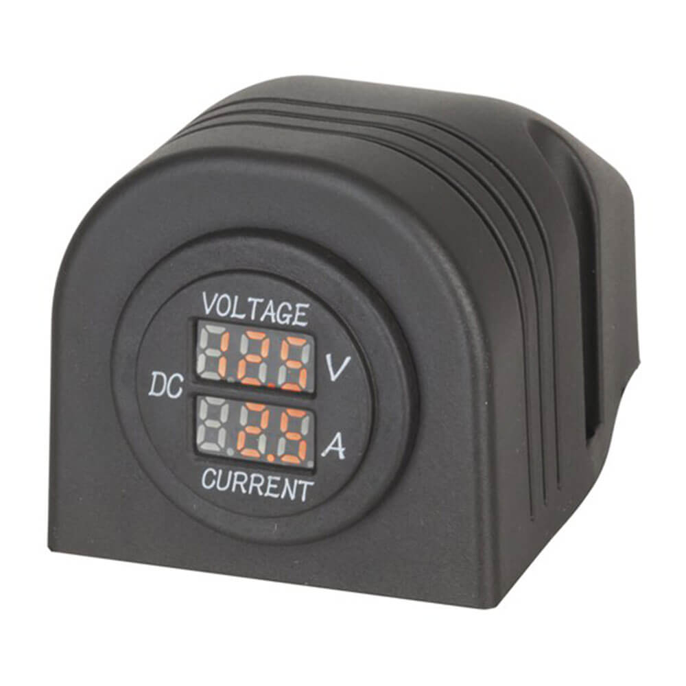 Panel/Surface Mount LED Voltmeter and Ampmeter