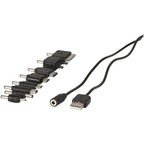 Universal USB-telefonkabel med 8 plugger
