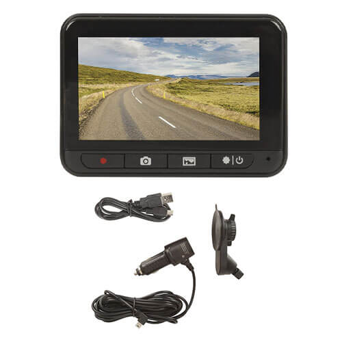 1080p GPS Dash-kamera med 2,7" LCD og Wi-Fi