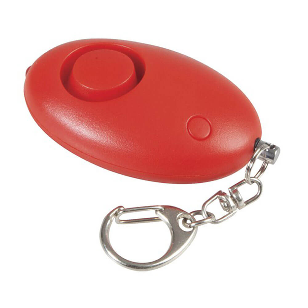 Red Mini Personal Alarm w/ Torch (100DB)