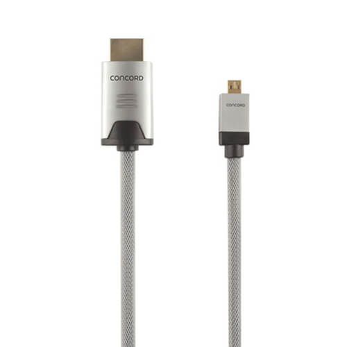 Concord HDMI 2.0B till HDMI-C mikroljud/videokabel (1,5 m)