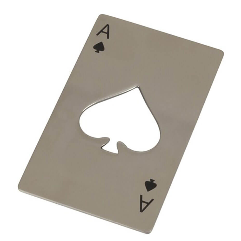 316 Stainless Ace Of Spades Card Bottle Opener