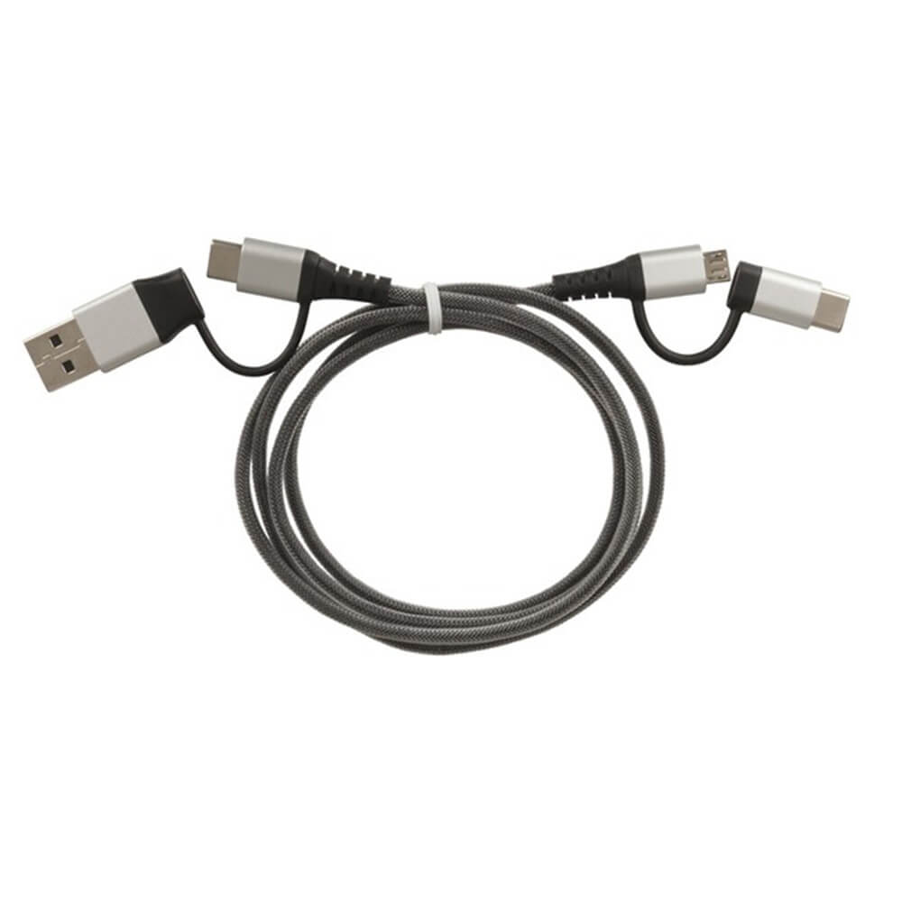 4 i 1 Lightning Micro TypeC USB-forbindelse oplader/datakabelledning (1m)