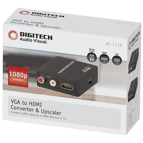 Digitech VGA to HDMI with Stereo Audio Converter/Upscaler