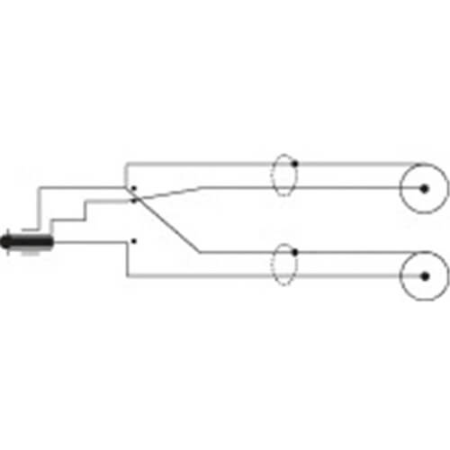 3,5-mm-Stereostecker auf 2 Cinch-Stecker-Audiokabel (1,5 m)