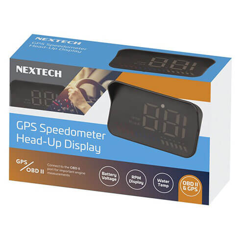 GPS Speedometer Head Up Digital Display w/ OBDII Data