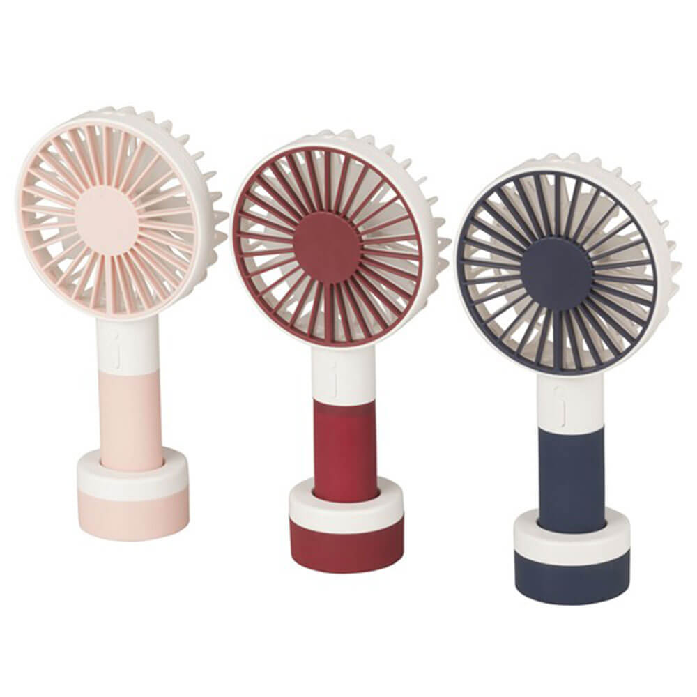 Personal Rechargeable Portable Fan w/ 3 Speed and LED Light