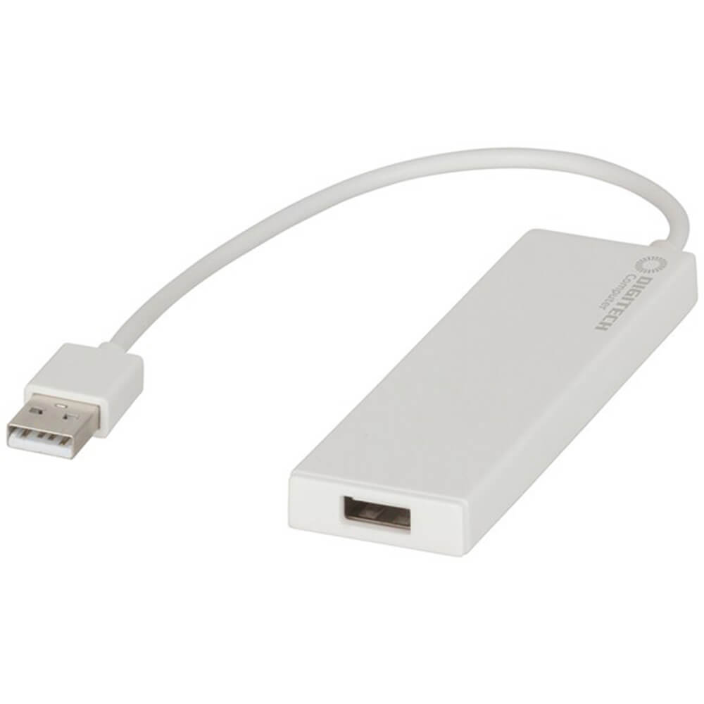 Digitech 4 ポート USB 2.0 スリムライン ハブ