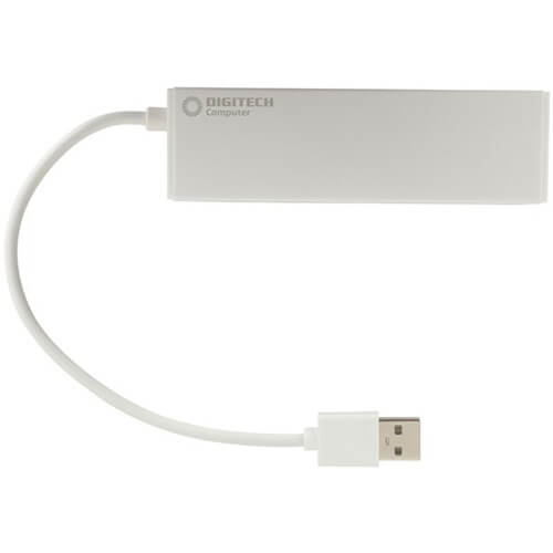 Digitech 4 ポート USB 2.0 スリムライン ハブ