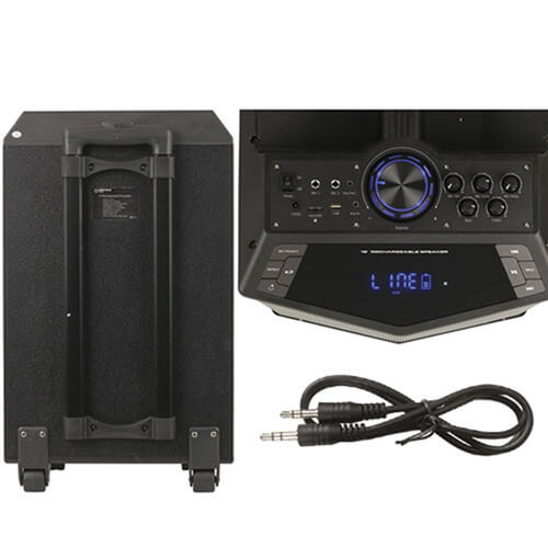 12" Rechargeable PA Speaker with Wireless Microphone