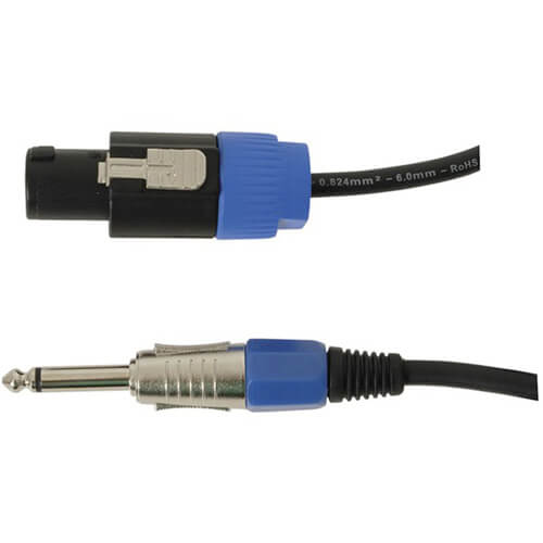 6.5mm Mono Jack Plug to Speakon Audio Cable (3m)