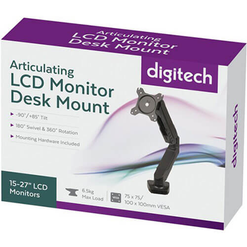 Digitech Articulating Desk LCD/LED Monitor Mount Bracket