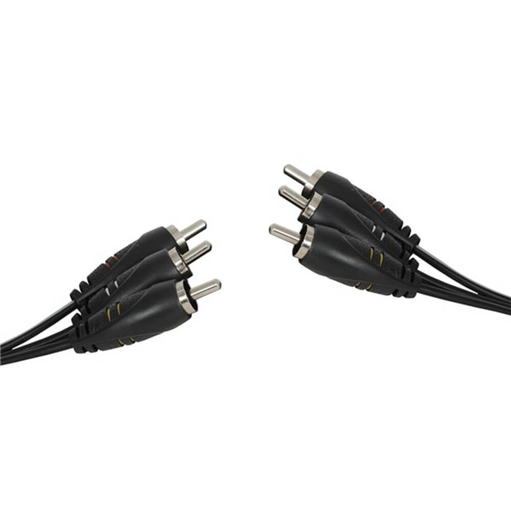 3 cables de audio/vídeo rca (10 m)