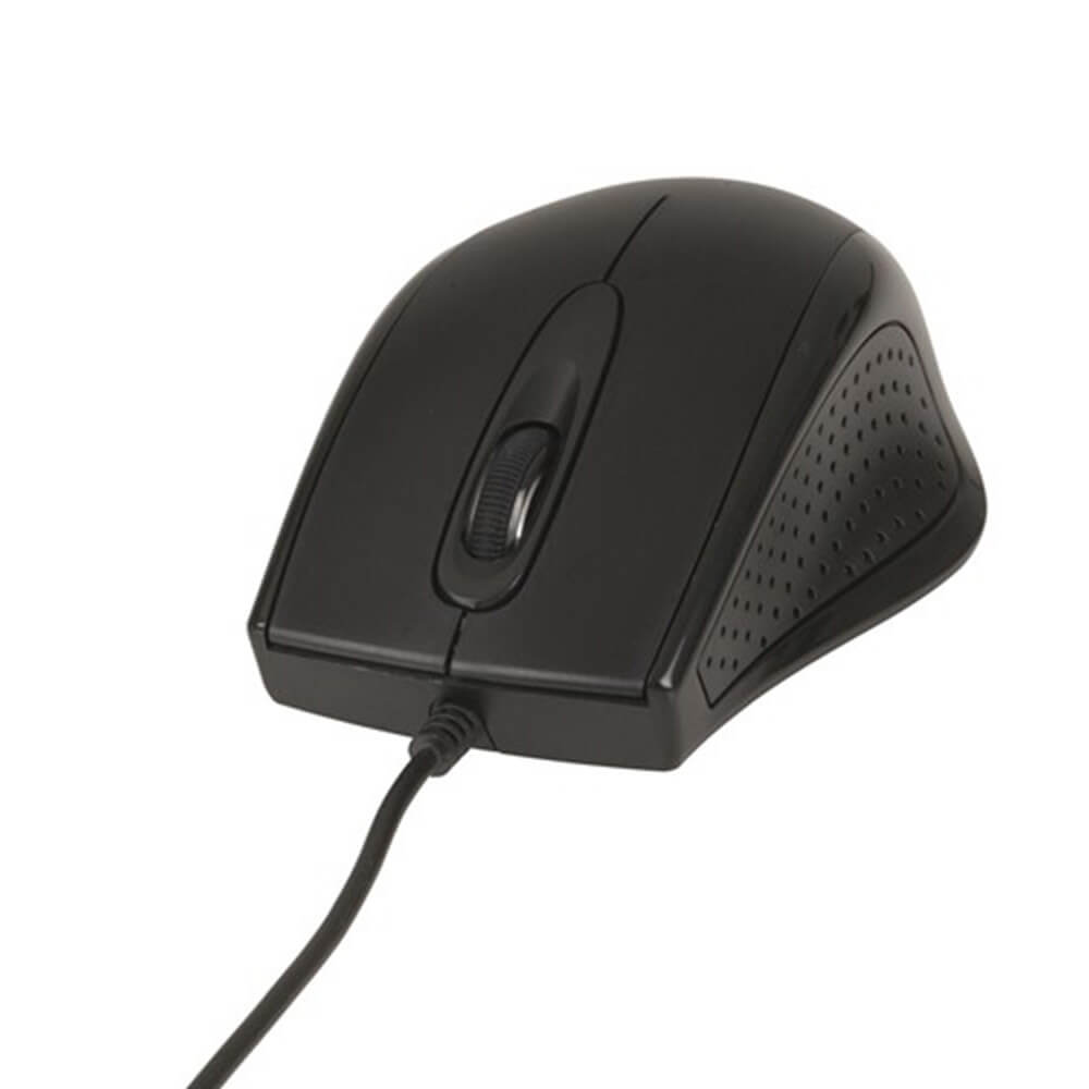 NEXTECH Wired USB Optical Mouse (1000DPI Black)