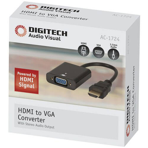 Digitech AV HDMI to VGA + Stereo Audio Converter