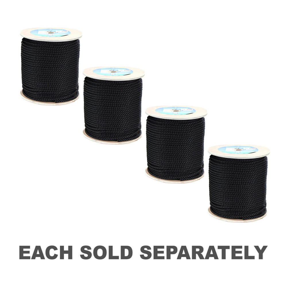 Polyester Black Rope 100m Roll