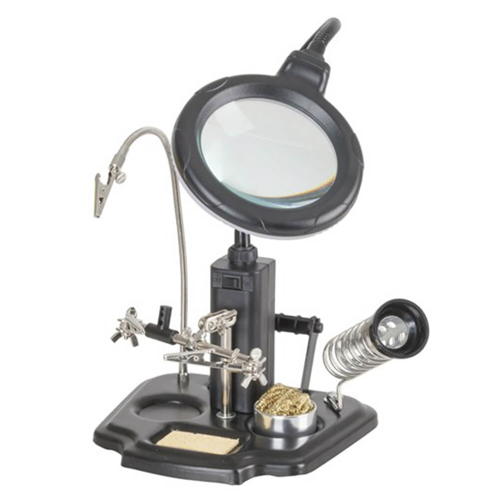 DuraTech LED Magnifying Lamp and Soldering Station