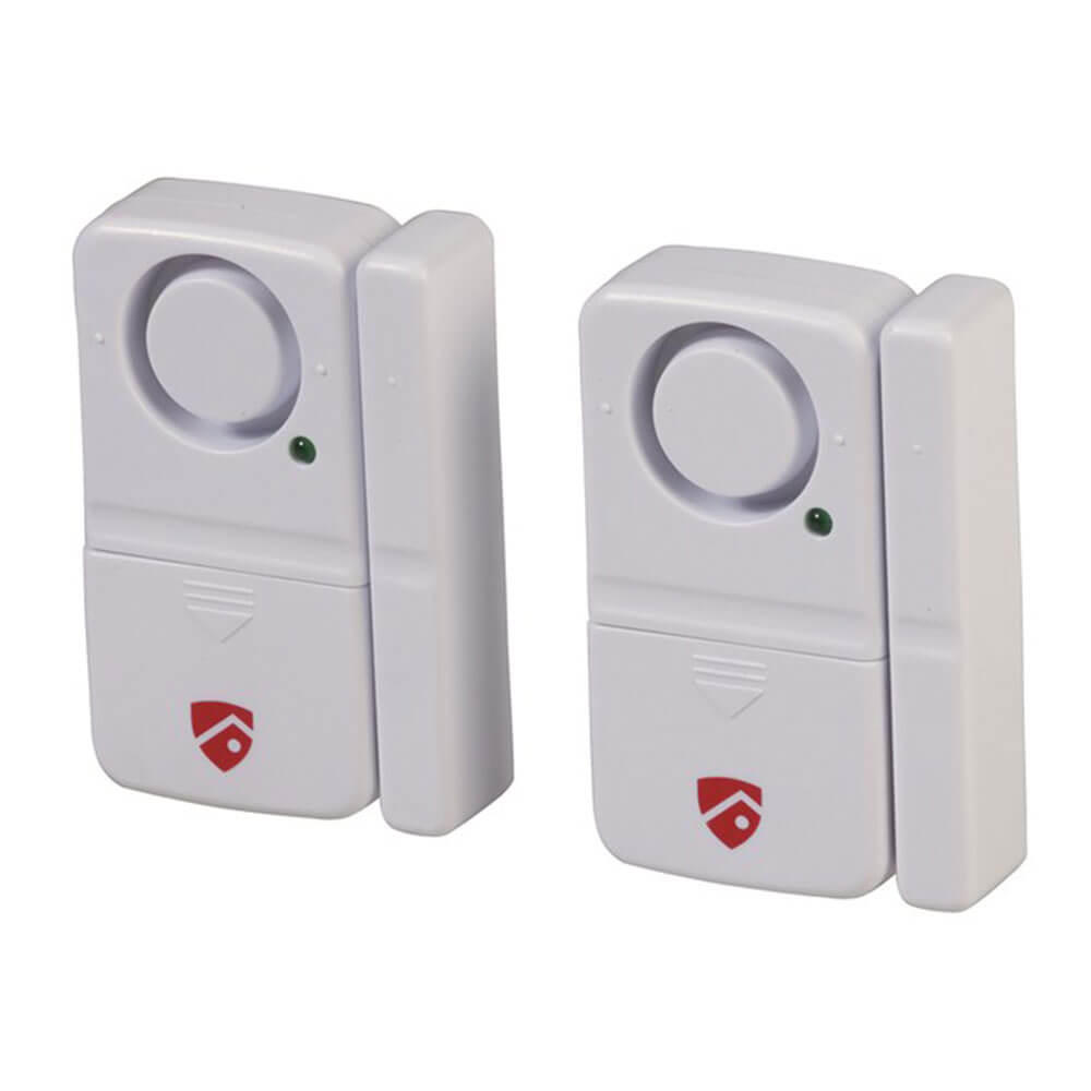 Paquete doble de alarma de entrada de ventana y puerta (110 dB 4xlr44)