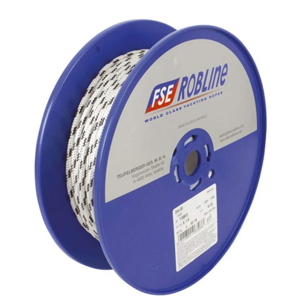 Rope Dbl Braided-Polyester 6mm 100m Roll
