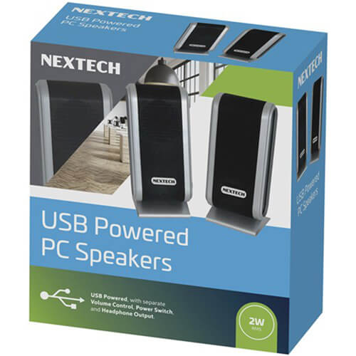 Nextech usb pc-stereoluidsprekers (2w)