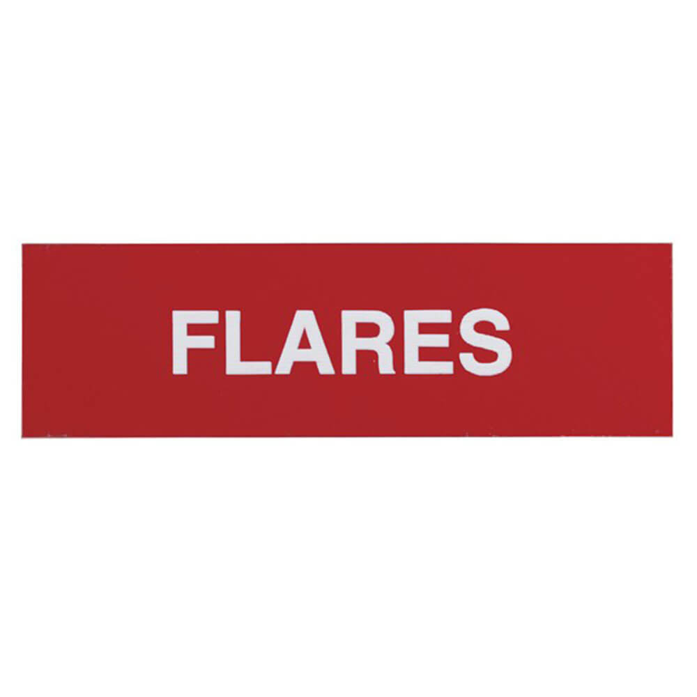 Adhesive Flares Sticker Sign (100x30mm)