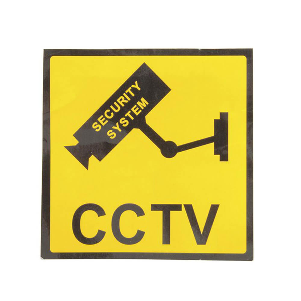 Panneau de sécurité CCTV (120x120mm)