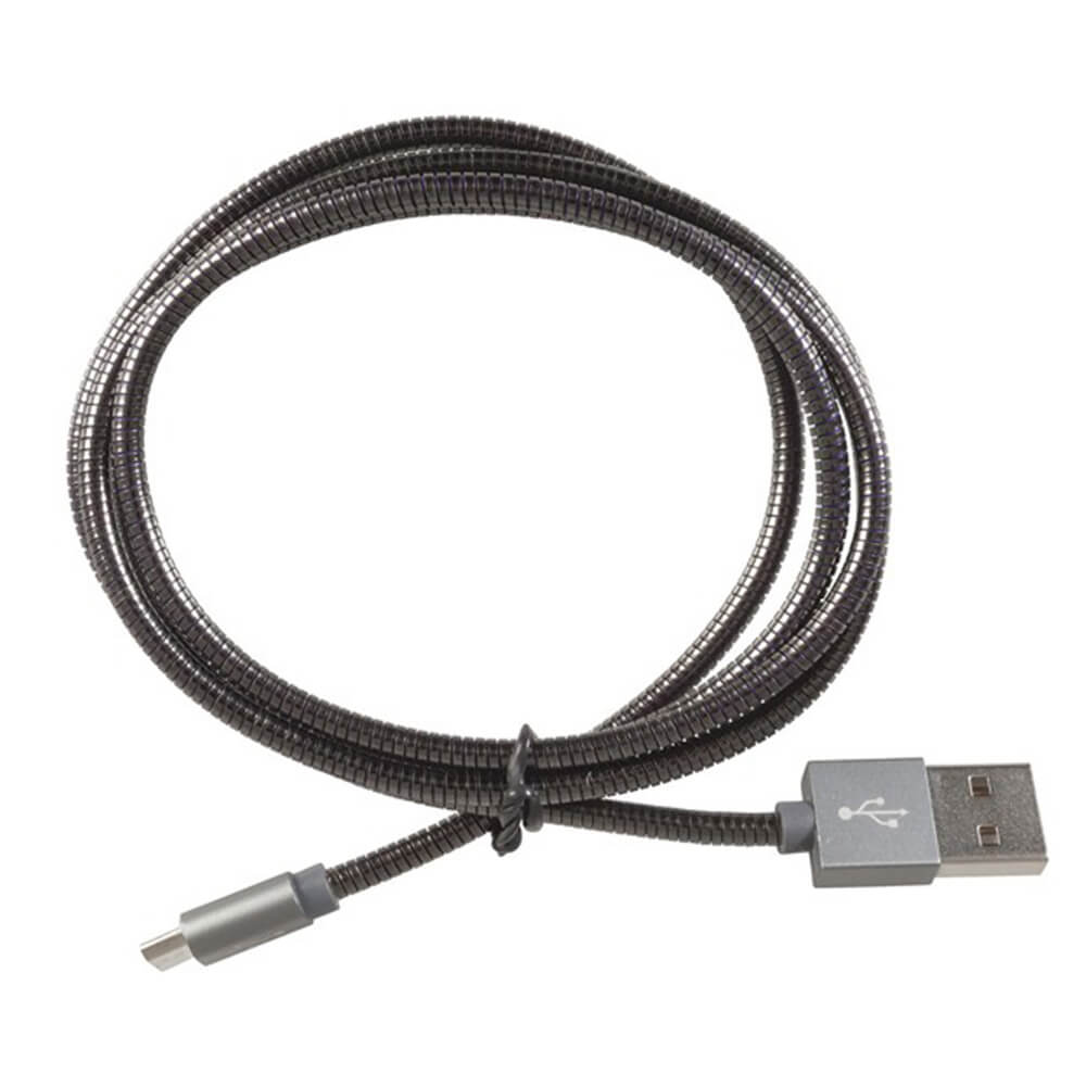 USB Type-C to USB-A Armoured Charger/Data Cable Lead (1m)