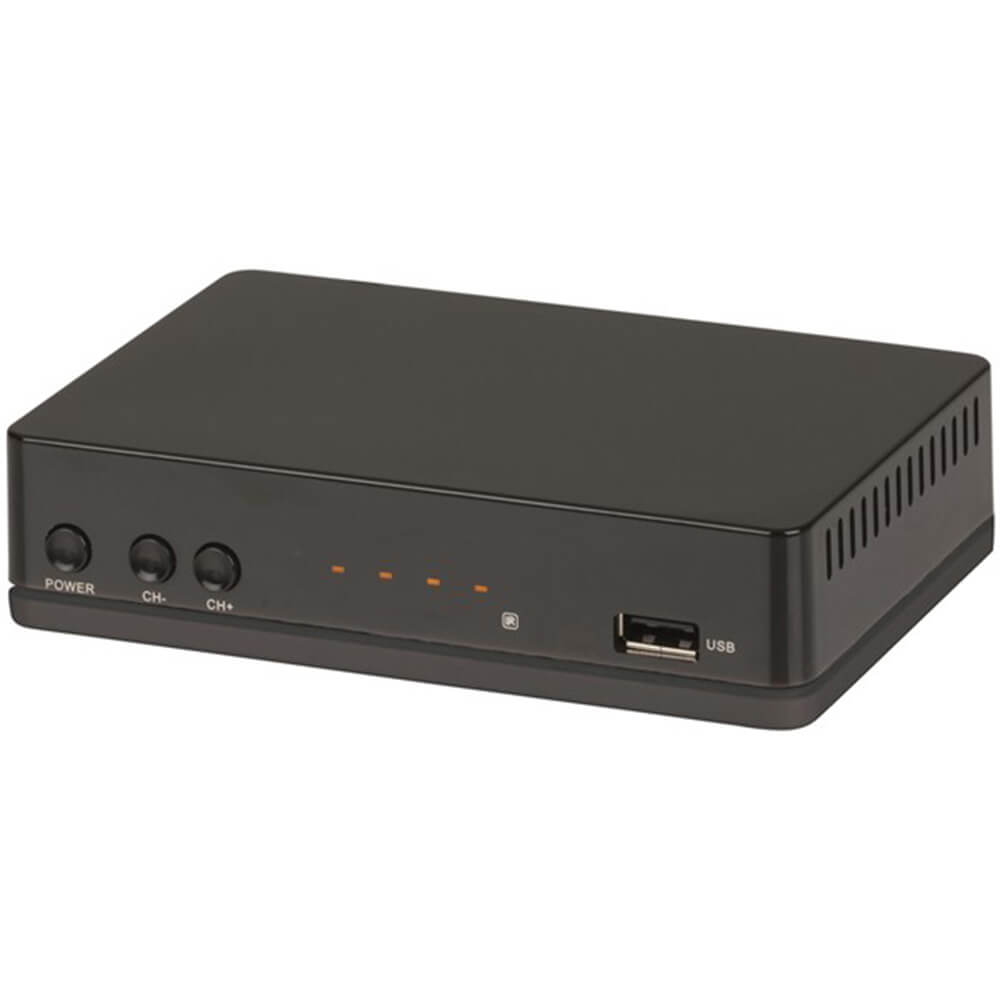 12VDC 1080p HD Set Top Box med USB-optagelse