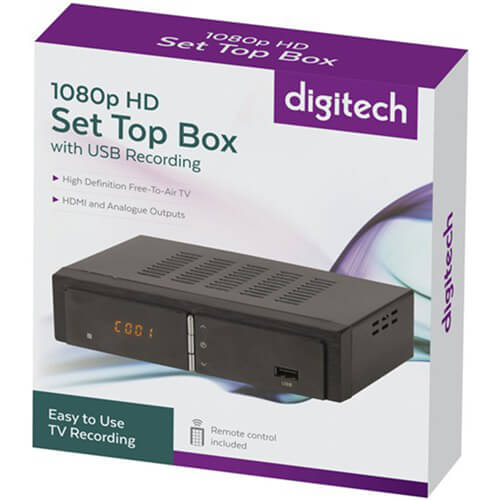 decodificador HD de 1080p con grabación USB