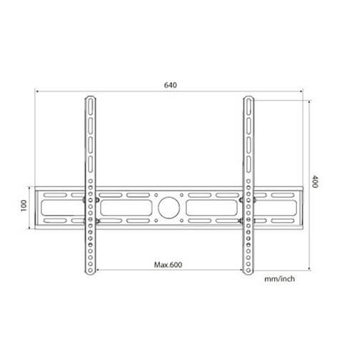 LCD Monitor Wall Mount Bracket with Tilt (45kg)