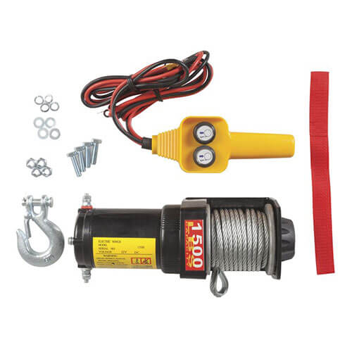 Electric Winch with Remote (12V 1500lb)