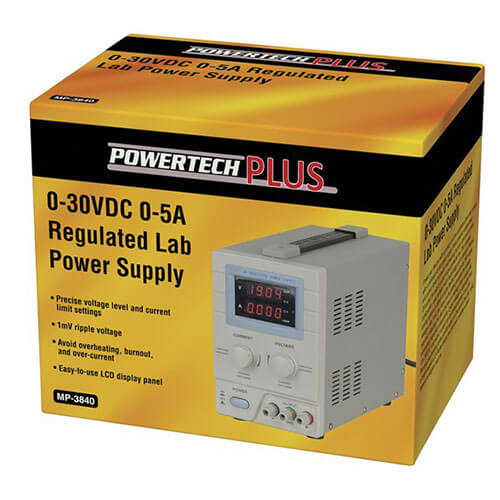 Regulated Laboratory Power Supply (0-30VDC/5A)