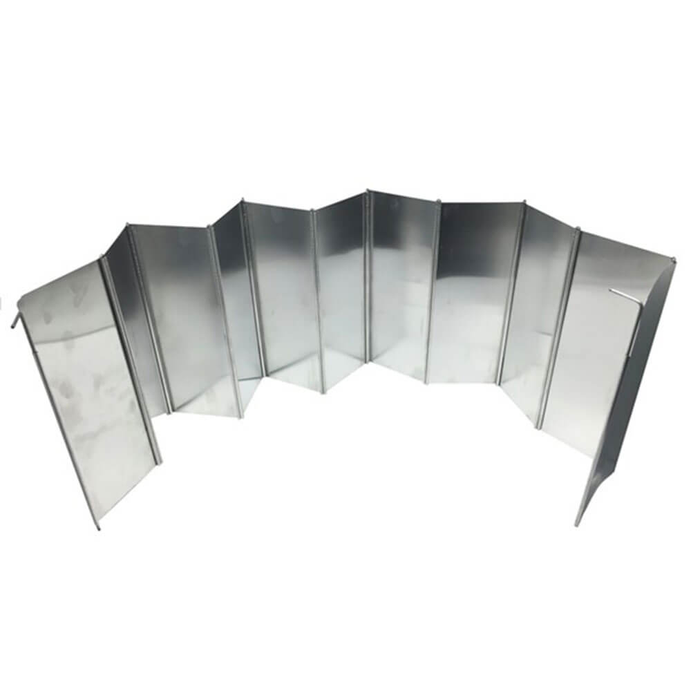 Parabrisas de aluminio para estufa de camping (1100x250mm)