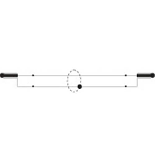 6.5mm Mono Plug to 6.5mm Mono Plug Aud Cabl (Right Angle 6m)