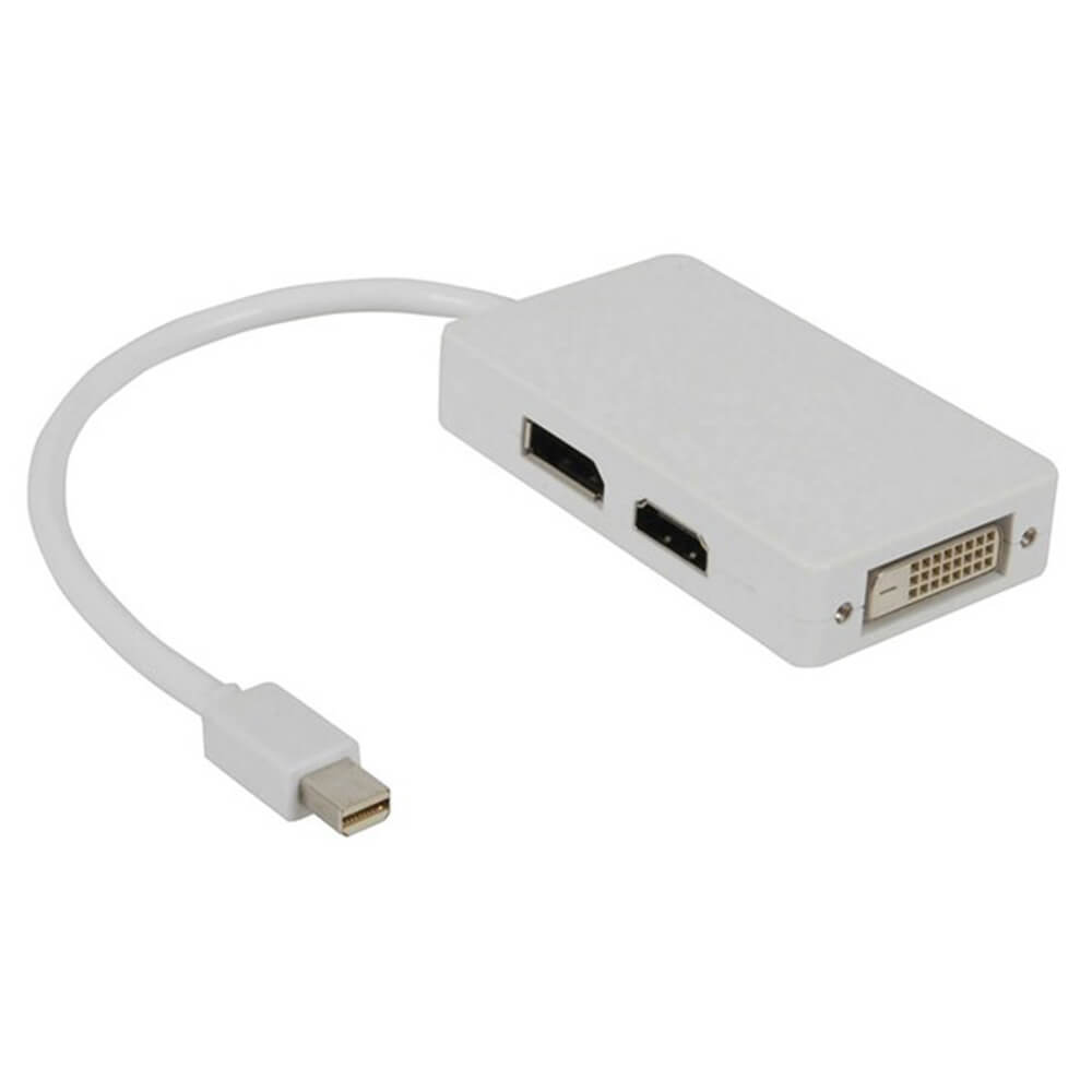 Mini DispPort naar DispPort/HDMI/DVI-kabel/converteradapter